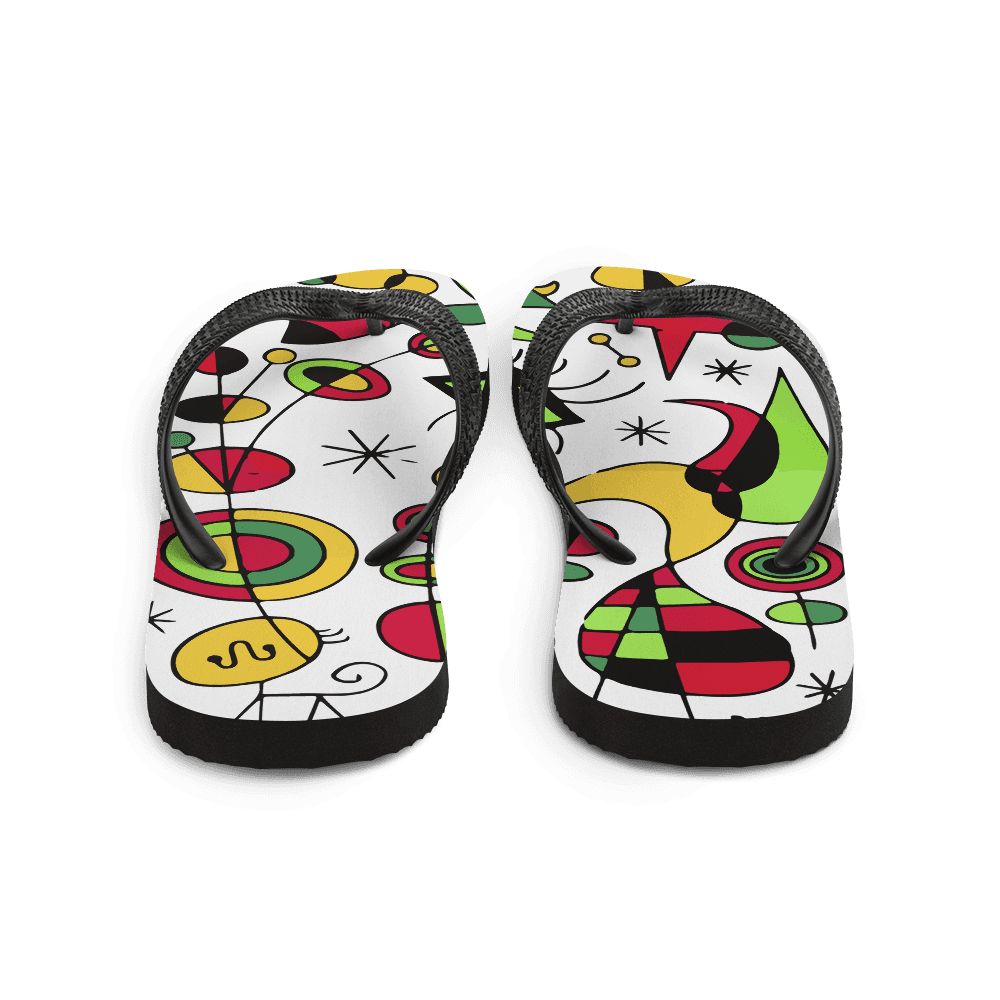 Joan Miró “Colorful Fish” Flip-Flops