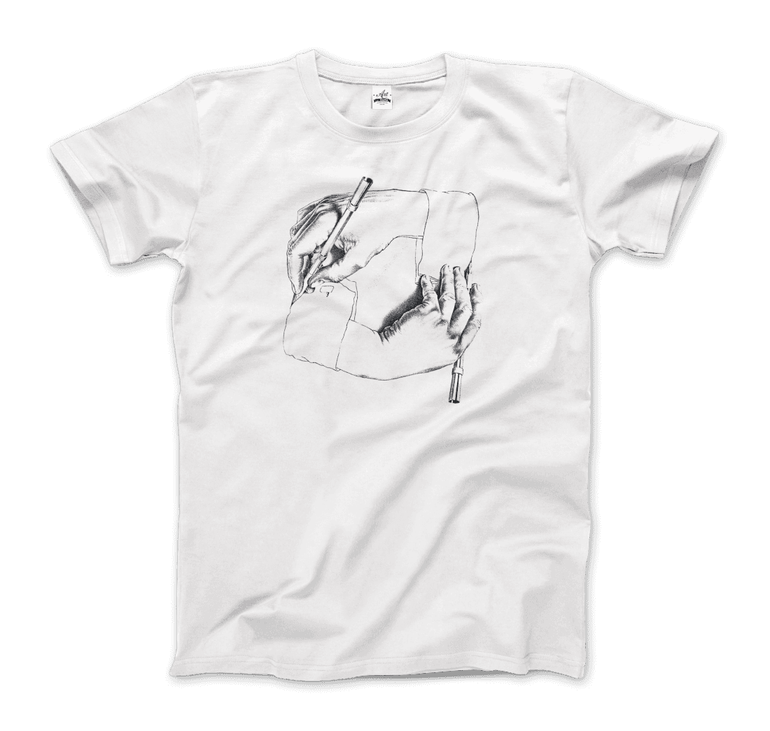 M.C. Escher “Hand Drawing Hand” Art T-Shirt