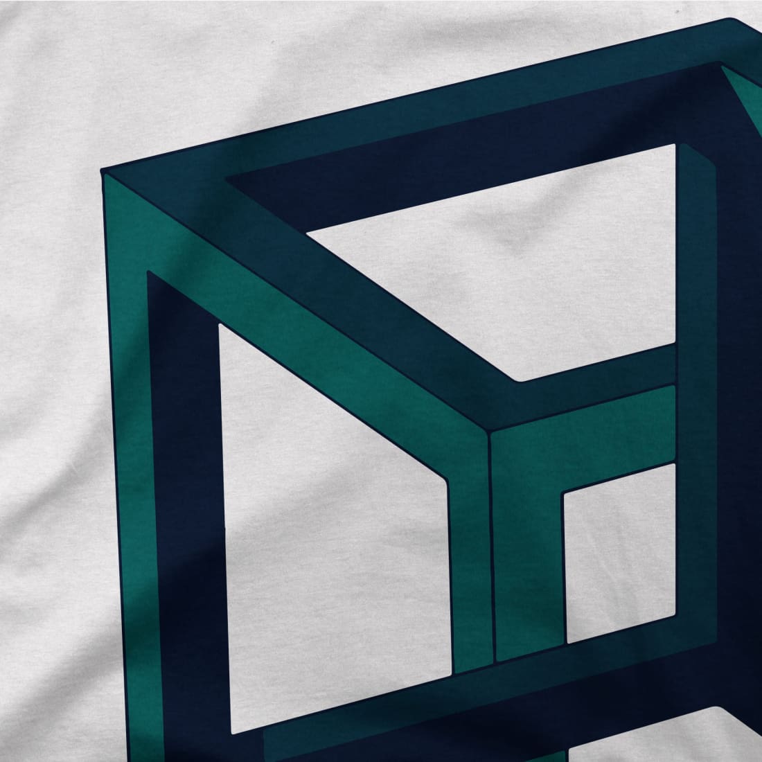 M.C. Escher “Impossible Cube” Art T-Shirt