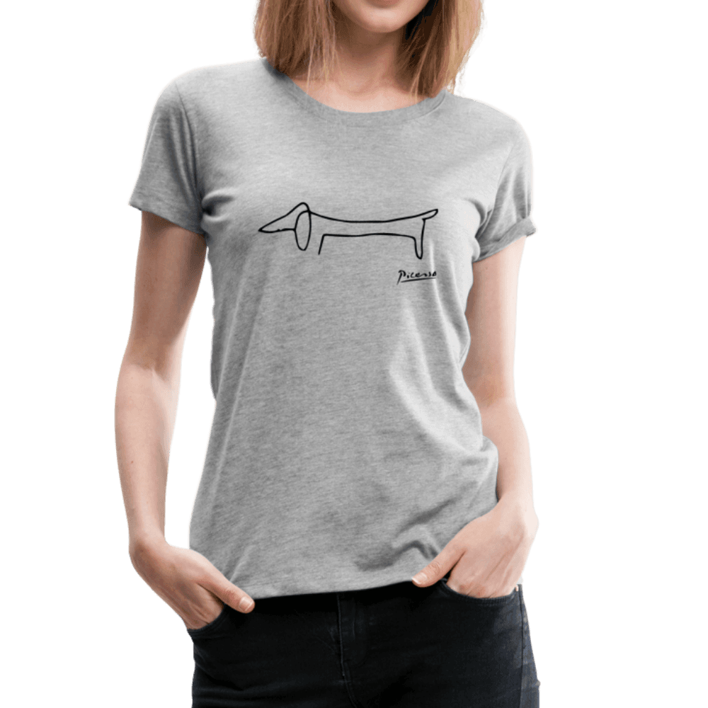 Pablo Picasso Dachshund Dog (Lump) Artwork T-Shirt