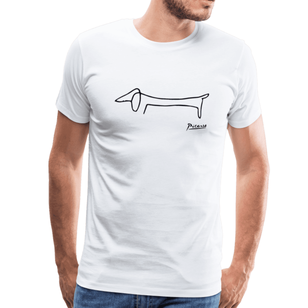 Pablo Picasso Dachshund Dog (Lump) Artwork T-Shirt